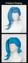 Load image into Gallery viewer, UWOWO Jinx Wig Game LOL: Arcane2 Fractured Jinx Cosplay Costume Wig Long Lace Wig Blue Hair Heat Resistant
