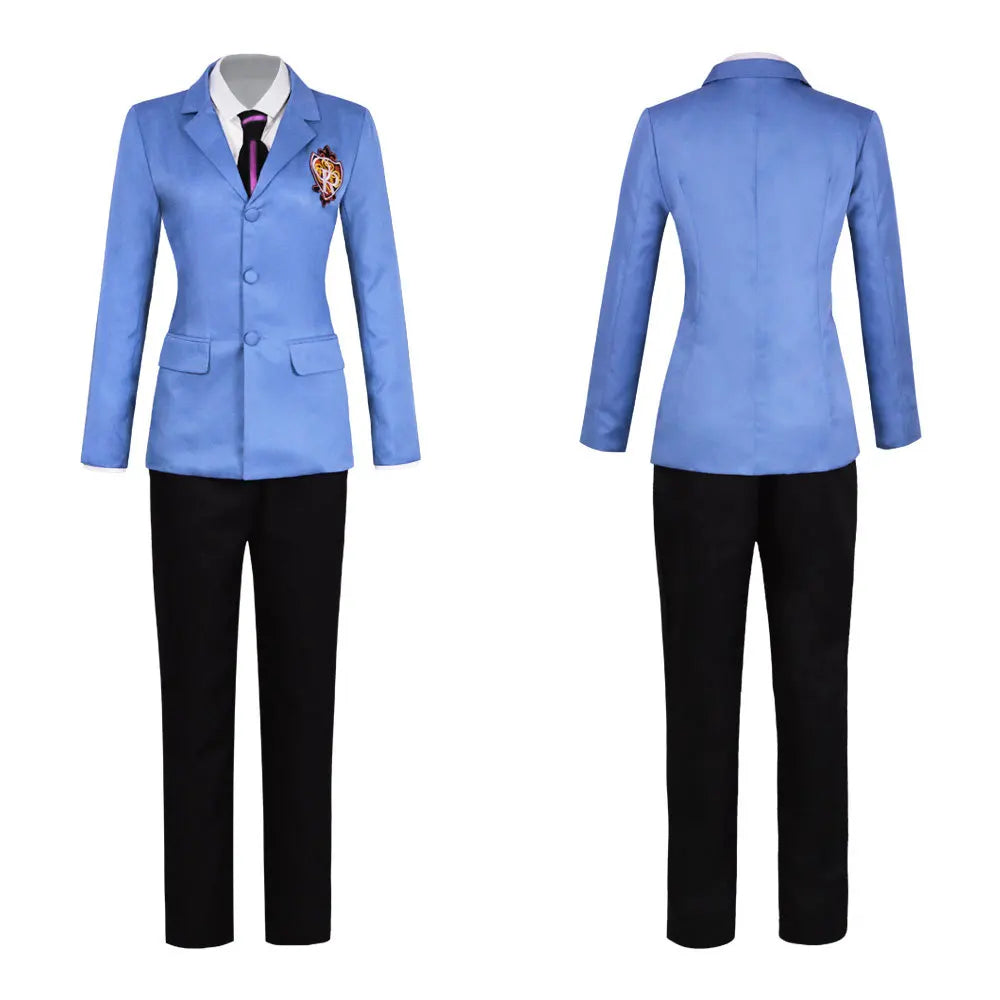 Anime Fujioka Haruhi Cosplay Costume Ouran High School Host Club Cosplay Boys Girls School Uniforms Suou Tamaki Uniform Suit