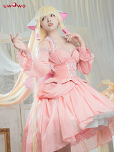 Load image into Gallery viewer, In Stock UWOWO Anime/Manga Chobits Chi Cosplay Costume Lolita Pink Dress with Bowknot Clamp Halloween Christmas Costumes Outfit
