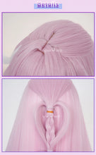 Load image into Gallery viewer, UWOWO Cyrene Wig Game Honkai Star Rail Cyrene Cosplay Wig Long Hair Pink and Blue and Green gradient Hair  Halloween Wig

