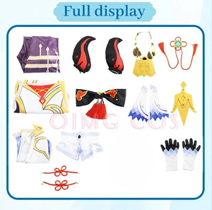 Genshin Impact Ganyu Cosplay Costume Adult Carnival Uniform  Anime Halloween Party Costumes Masquerade Women Game