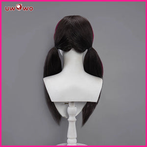 IN STOCK UWOWO Draculauraa Cosplay Wig  Long Hair 60CM Long Black Pink Wig Heat Resistant Halloween Cosplay Outfit Wig