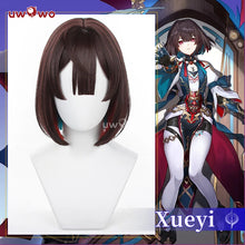 Load image into Gallery viewer, IN STOCK UWOWO Honkai Star Rail Cosplay Xueyi Wig Short Brown Hair Heat Resistant For Women Halloween Cosplay Wear
