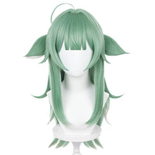 Load image into Gallery viewer, IN STOCK UWOWO Honkai Star Rail Huohuo Cosplay Wig HSR Huo Huo Cosplay Wigs Green Middle Hair

