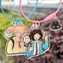 Load image into Gallery viewer, Anime Skip And Loafer Mitsumi Iwakura Sousuke Shima Keychain Cosplay Keyring Acrylic Key Chain Figure Pendant Bag Accessories
