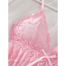 Load image into Gallery viewer, A Set Of Woman Underwear Nightgown Thong Sets Plus Size Suspender Lace Lingerie Sexy Accessories Erotic Bra Nightdress lencería
