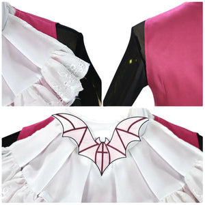 Draculaura Cosplay Costume Adult Women Bat Uniform Set Halloween Carnival Party Outfit