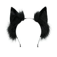 Load image into Gallery viewer, Cat Ear Headband Kawaii Fox Ear Lolita Cosplay Headwear Japanese Fluffy Hair Accessories Adjustable Ear Jk Role Play Headdress
