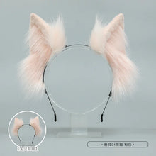 Load image into Gallery viewer, Cat Ear Headband Kawaii Fox Ear Lolita Cosplay Headwear Japanese Fluffy Hair Accessories Adjustable Ear Jk Role Play Headdress

