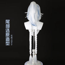 Load image into Gallery viewer, Synthetic Cosplay Wig Inspired By Game Girl-Ma-ra-ni, Realistic Scalp, Detachable Ponytail, Braided Headband, Clip on, Party
