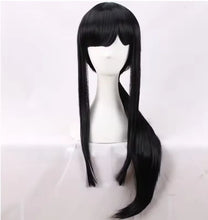 Load image into Gallery viewer, Cosplay  Chichi  Wig Black Long Straight Heat Resistant Synthetic Hair Wigs Cos Killjoy Wigs Party
