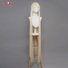 Load image into Gallery viewer, UWOWO Chii Cosplay Wig Anime/Mangaa Lolita Pink Bow Clamp Chii Wig Light Yellow Long Hair Halloween Wigs
