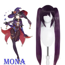 Load image into Gallery viewer, Anime Game Genshin Impact Mona Cosplay Costumes Jumpsuit Halloween Costume for Women Carnival Party Sexy Uniform Wig Clothing
