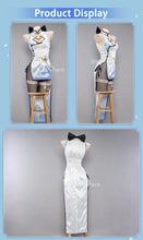 Load image into Gallery viewer, IN STOCK UWOWO Ganyu Cosplay Genshin Impact Cosplay Fanart: Ganyu Qipao Cheongsam Chinese Traditional Qipao Dress Halloween Cos
