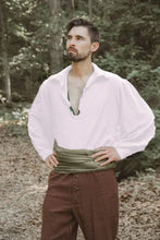 Load image into Gallery viewer, Cotton - Men&#39;s/Women&#39;s Renaissance Faire Shirt- Square Cuff halloween costumes for women  cosplay costumes

