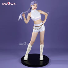 Load image into Gallery viewer, UWOWO Rumi Cosplay Collab Series: Kpop Huntrix Rumi White Holographic Performance Cosplay Costume XS-3XL Halloween Costume

