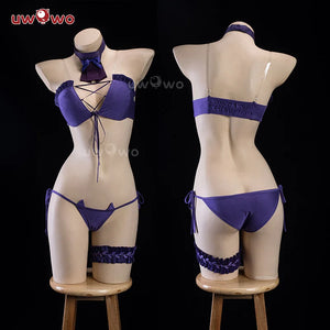 IN STOCK UWOWO Azur Lanee Cosplay Cheshire Swimsuit Summer Cosplay Costume Game Costume Halloween Costume