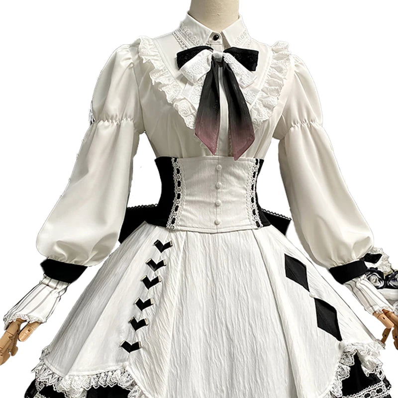 UWOWO Kanadee Cosplay Collab Series: Project Sekaii Yoisakii Kanadee mizuu5 Cosplay Costume Maid Dress Halloween Costumes