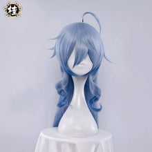 Load image into Gallery viewer, PRE-SALE UWOWO Game Genshin Impact Ganyu Cosplay Wig 80cm Long Blue Gradient Gan Yu Cosplay Hair Wigs Gan Yu Cosplay Hair
