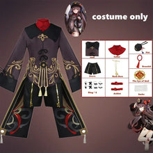 Load image into Gallery viewer, CN Costume Uniform Wig Cosplay Anime Game Genshin Impact Hutao Cosplay Hu Tao Chinese Style Halloween Costumes For Women
