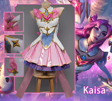 Load image into Gallery viewer, IN STOCK UWOWO Star Guardian Kaisa Cosplay League of Legends/LOL: Star Guardian Kai'Sa SG Costume Ahri Akali Halloween Costumes
