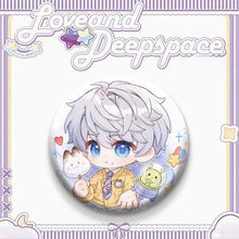 Load image into Gallery viewer, Game Love And Deepspace Crow Snowman Qinche Sylus Xavier Zayne Rafayel Cosplay Costumes SPTE Tin Plated Pin Badge Pendant Prop
