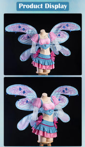 IN STOCK UWOWO Bloomm S4 Anime Cosplay Costume Big Fairy Wings Cosplay Princes Costume Outfit Butterfly Halloween Costumes