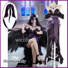 Load image into Gallery viewer, Anime Overlord Season 4 Cosplay Albedo Costume Sexy Up Slim Dress Necklace Lolita Party Uniform Halloween Christmas Carnival Wig
