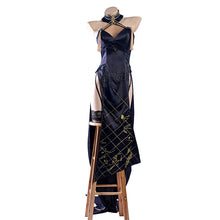Load image into Gallery viewer, IN STOCK UWOWO Cheshiree Cosplay Game Azur Lanee Cheshiree Cait Sith Crooner Gown Cosplay Costume with shawl Halloween Costume

