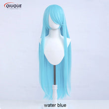 Load image into Gallery viewer, 73 Colors 100cm Long Straight Cosplay Wig Anime Compatible Universal Omopinenet Heat Resistant Synthetic Hair Wigs + Wig Cap
