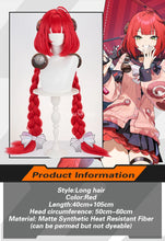 Load image into Gallery viewer, UWOWO Ukinami Yuzuha Wig Game Zenless Zone Zero ZZZ Ukinami Yuzuha Cosplay Wig Red Hair Long Hair Halloween Wig
