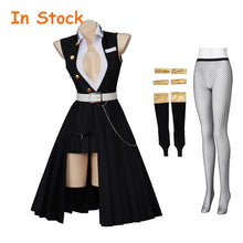 Load image into Gallery viewer, In Stock Anime Female Uzui Tengen Himejima Gyomei Cosplay Suit Women Sexy Black Dress Uzui Tengen Kimono Suit Halloween
