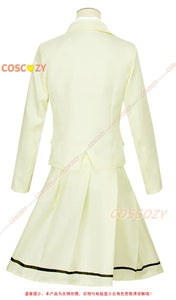 Anime WataMote Tomoko Kuroki Cosplay Costume Women Yellow Jk Skirt High School Convention Uniform Socks Tie Set