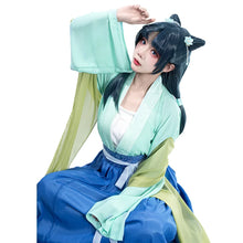 Load image into Gallery viewer, IN STOCK UWOWO Maomao Cosplay Anime The Apothecaryy Diariess Maomao Frog Green Hanfu Style Hunt Cosplay Costume New suit
