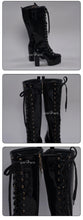 Load image into Gallery viewer, UWOWO Cosplay Shoes Universal Shoes Boots Black Blue White Rose High Tube Boots
