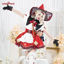 Load image into Gallery viewer, In Stock UWOWO Genshin Impact Klee Cosplay Costume with Hat Dress Blossoming Starlight Witchh Halloween Costumes
