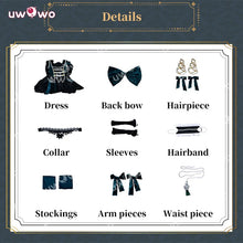 Load image into Gallery viewer, UWOWO Collab Series: Ciell Cosplay Anime Black Bulterr Ciell Sieglinde Sullivan Emerald Witch Gown Cosplay Costume
