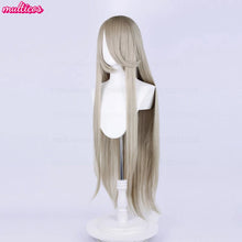Load image into Gallery viewer, High Quality Anime 100Cm Long Staight Cosplay Wig Black White Red Pink Brown Gold Blue Blonde Purple Heat Resistant Hair Wigs
