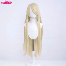 Load image into Gallery viewer, High Quality Anime 100Cm Long Staight Cosplay Wig Black White Red Pink Brown Gold Blue Blonde Purple Heat Resistant Hair Wigs
