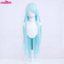 Load image into Gallery viewer, High Quality Anime 100Cm Long Staight Cosplay Wig Black White Red Pink Brown Gold Blue Blonde Purple Heat Resistant Hair Wigs
