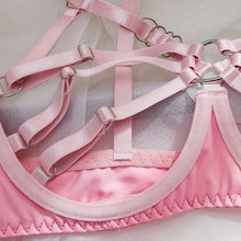 Load image into Gallery viewer, Bunny Girl Sexy Lingerie Set For Women Hollow Out See-Through Straps Patchwork Sexy Bunny Headband Lingerie Bra Set
