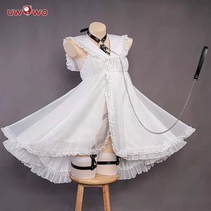 In Stock UWOWO Anime Mikku Cosplay Costume White Dress Full Set Mikku Chan Halloween Costumes White Dress Outfit