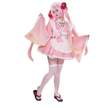 Load image into Gallery viewer, Mikuu Cosplay Costume DokiDoki-R Women Cute Pink Maid Dress Sakura Mikuu Cosplay Mikku Costume Halloween
