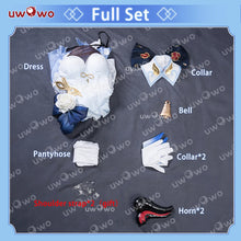 Load image into Gallery viewer, LAST BATCH UWOWO Genshin Impact Fanart Ganyu White Gown Dress Cosplay Costume
