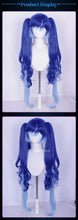 Load image into Gallery viewer, UWOWO IUNO Wig Game Wuthering Waves WuWa IUNO Cosplay Wig Long Hair Blue Hair Halloween Wig
