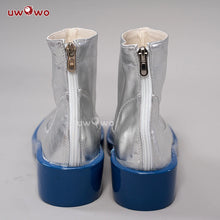 Load image into Gallery viewer, UWOWO Vocaloidd Mikku Snowy Cosplay Shoes Red Boots Silver Boots For Halloween Winter Cosplay
