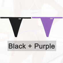 Load image into Gallery viewer, 2PCS/Set Cotton Panties Sexy G-String Women&#39;s Underwear T-Back Lingerie for Female Panties Underpants Briefs Thong Intimates
