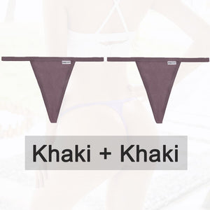 2PCS/Set Cotton Panties Sexy G-String Women&#39;s Underwear T-Back Lingerie for Female Panties Underpants Briefs Thong Intimates