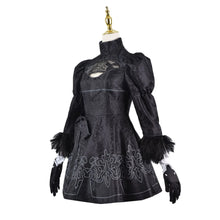 Load image into Gallery viewer, Anime Nier Automata Cosplay 9S Yorha 2B Cosplay Suit Male Women Outfit Wig Disguise Costume Plus Size Fancy Party Black Dress
