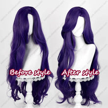 Load image into Gallery viewer, Rarity Cosplay Wig 90cm Long Dark Purple Curly Wigs Heat Resistant Synthetic Hair
